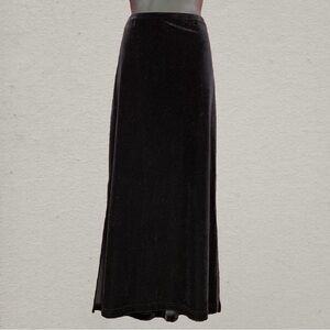 SOLD: Vintage Notations Black Velvet Maxi Skirt
